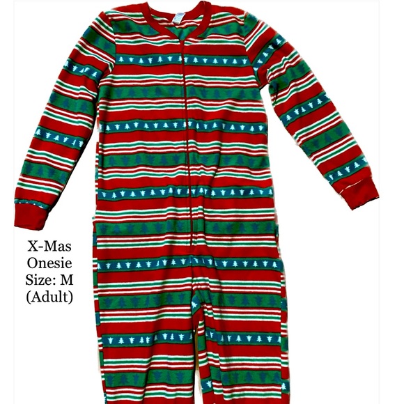 Other Christmas Onesie With Back Button Flap Adult Size M Poshmark